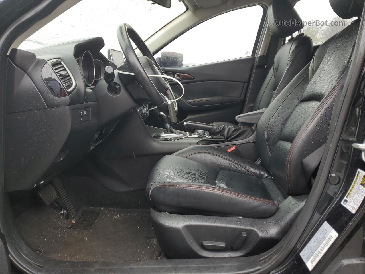 2014 Mazda 3 Grand Touring Black vin: JM1BM1M73E1102176