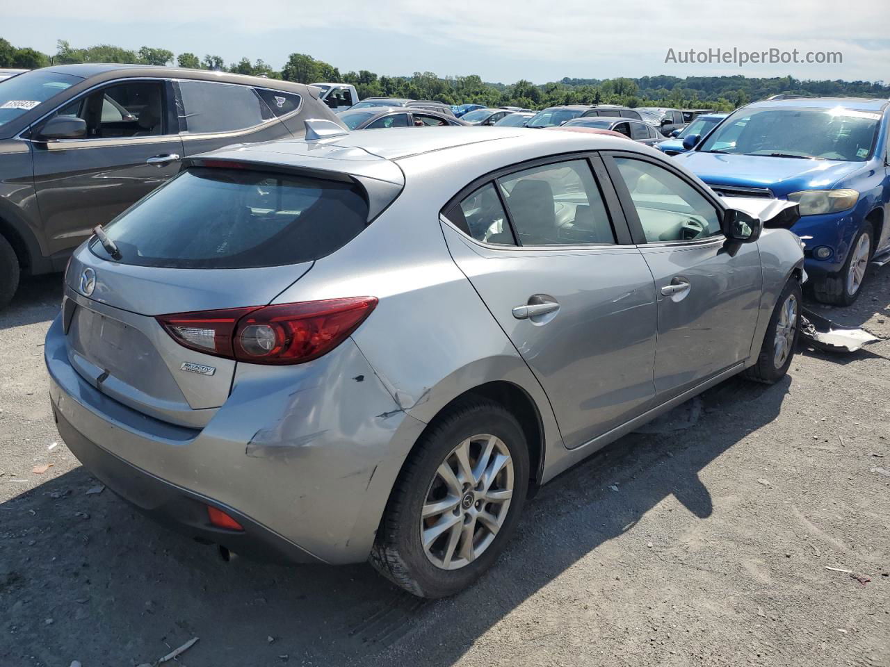 2015 Mazda 3 Grand Touring Серебряный vin: JM1BM1M73F1234629