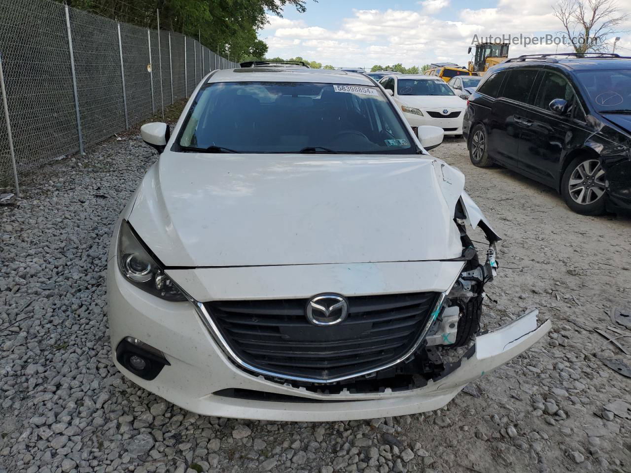 2016 Mazda 3 Touring White vin: JM1BM1M73G1326504