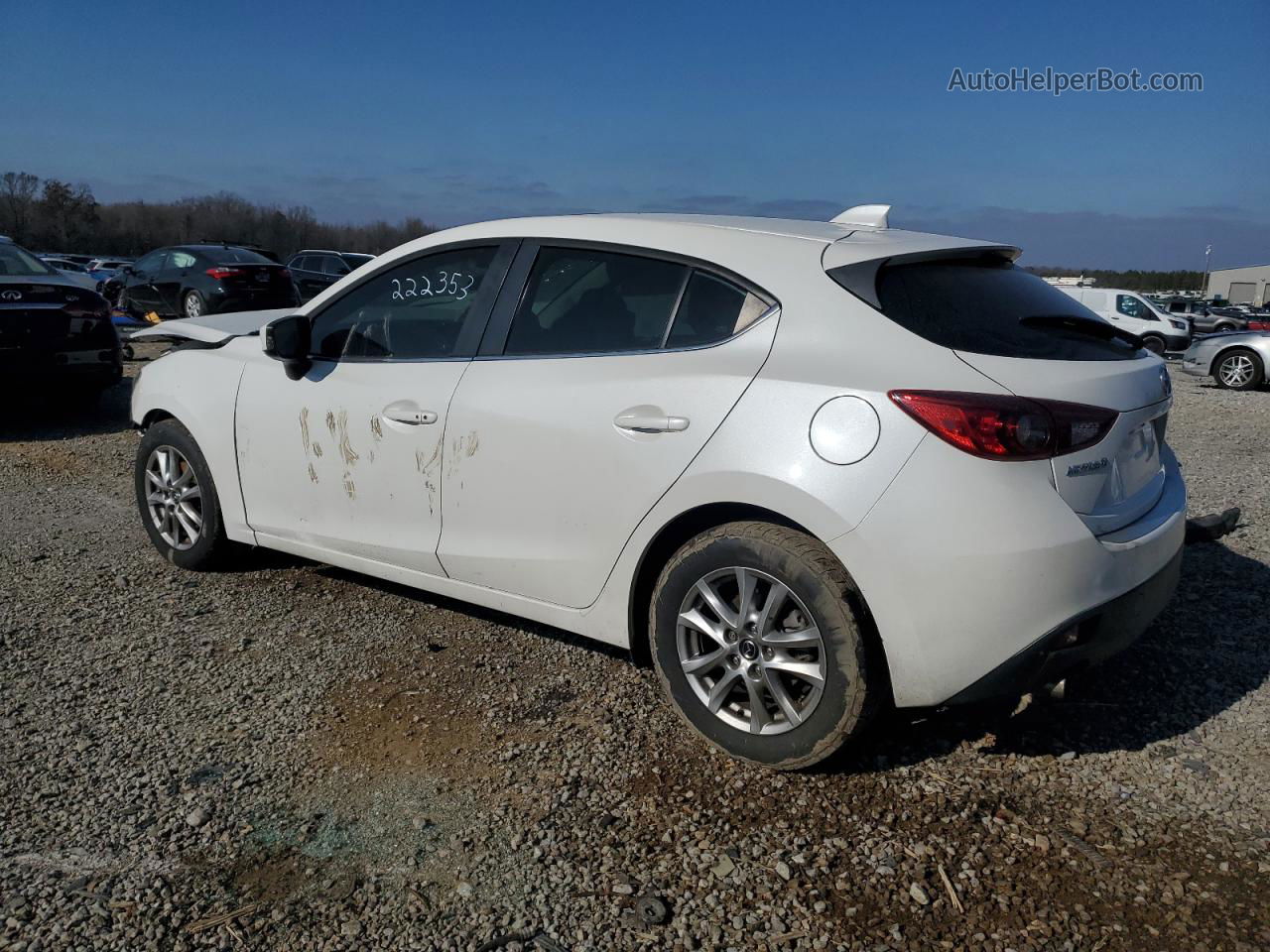 2015 Mazda 3 Grand Touring White vin: JM1BM1M75F1222353