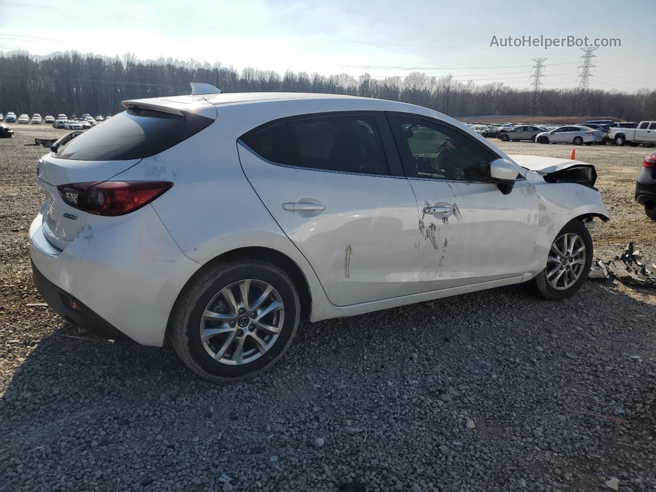 2015 Mazda 3 Grand Touring White vin: JM1BM1M75F1222353