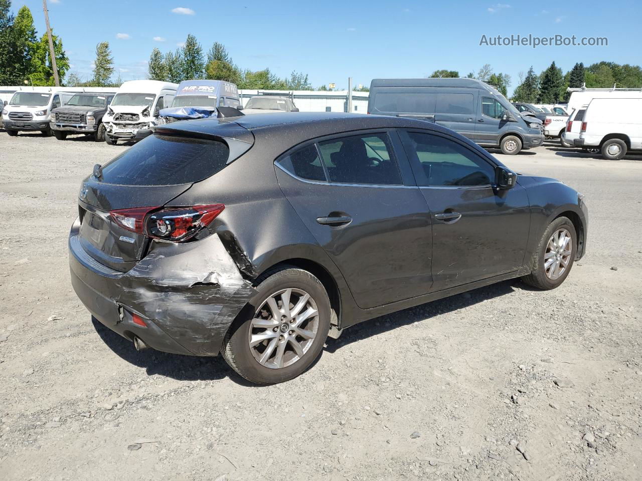 2014 Mazda 3 Grand Touring Серый vin: JM1BM1M76E1164378