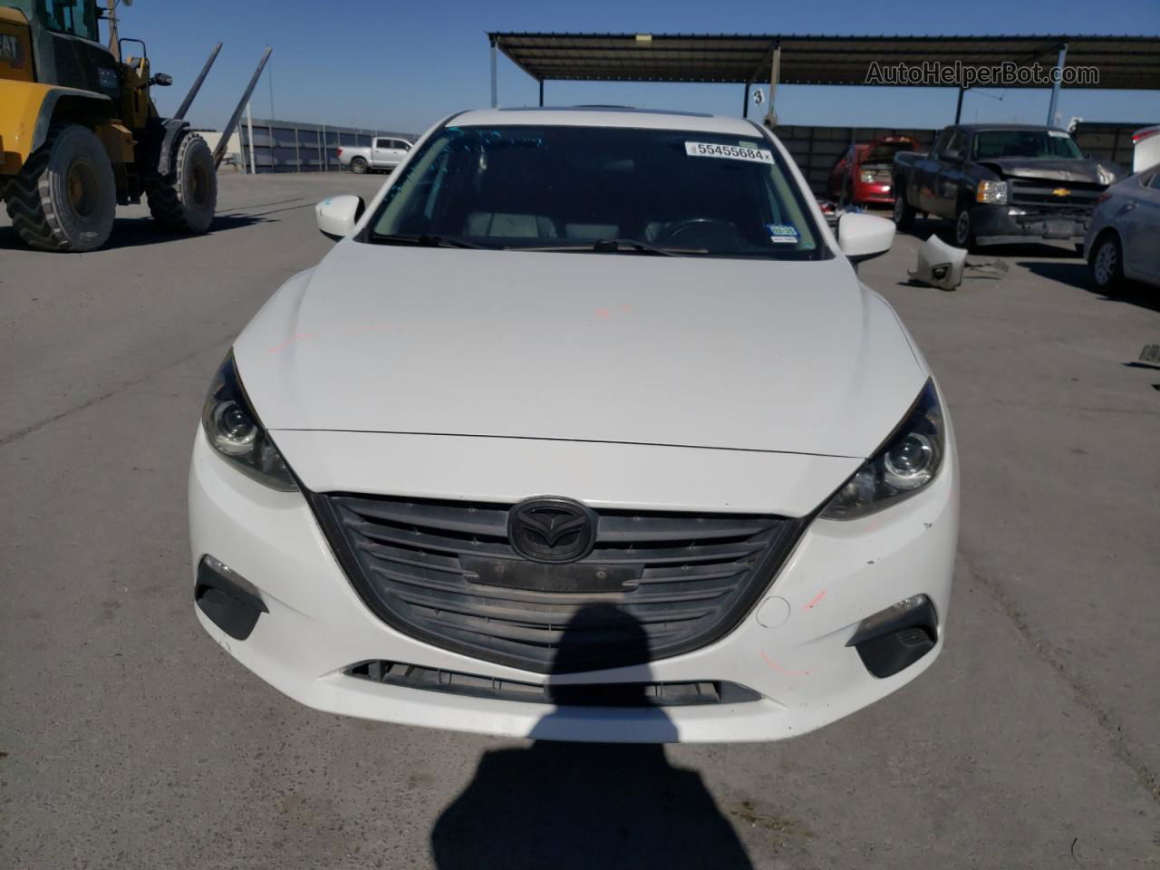 2014 Mazda 3 Grand Touring White vin: JM1BM1M76E1205348