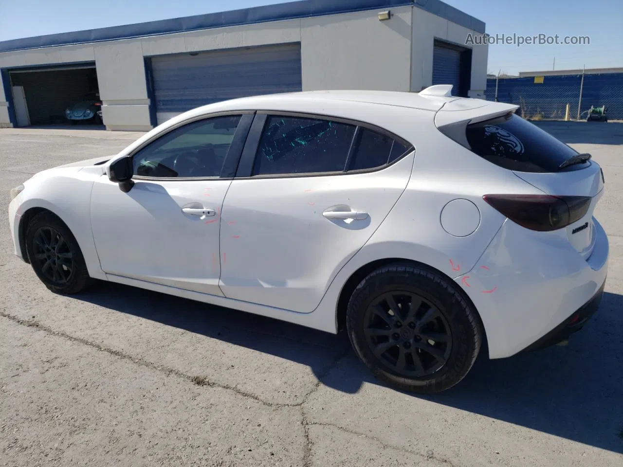 2014 Mazda 3 Grand Touring White vin: JM1BM1M76E1205348