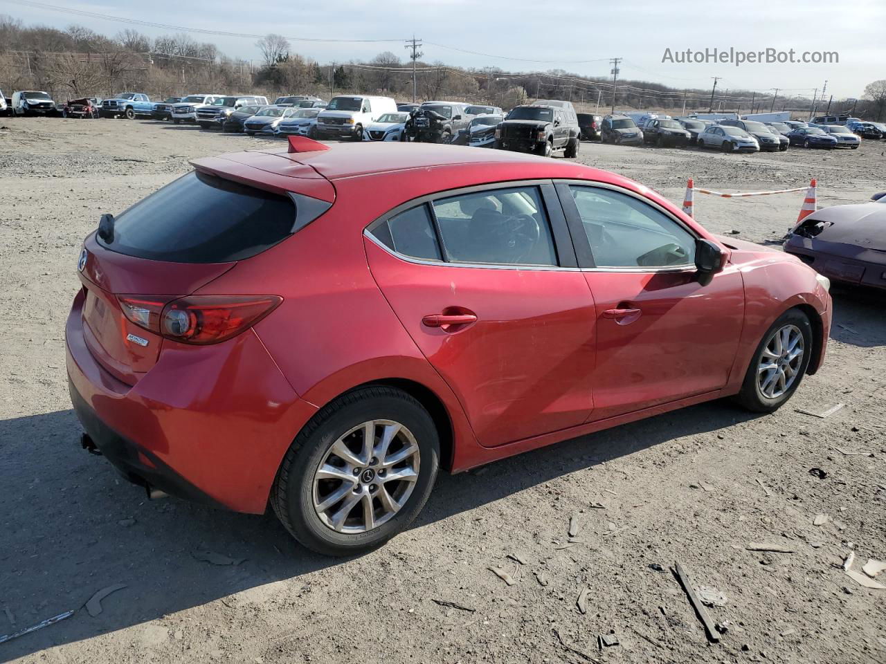 2016 Mazda 3 Touring Красный vin: JM1BM1M77G1324836