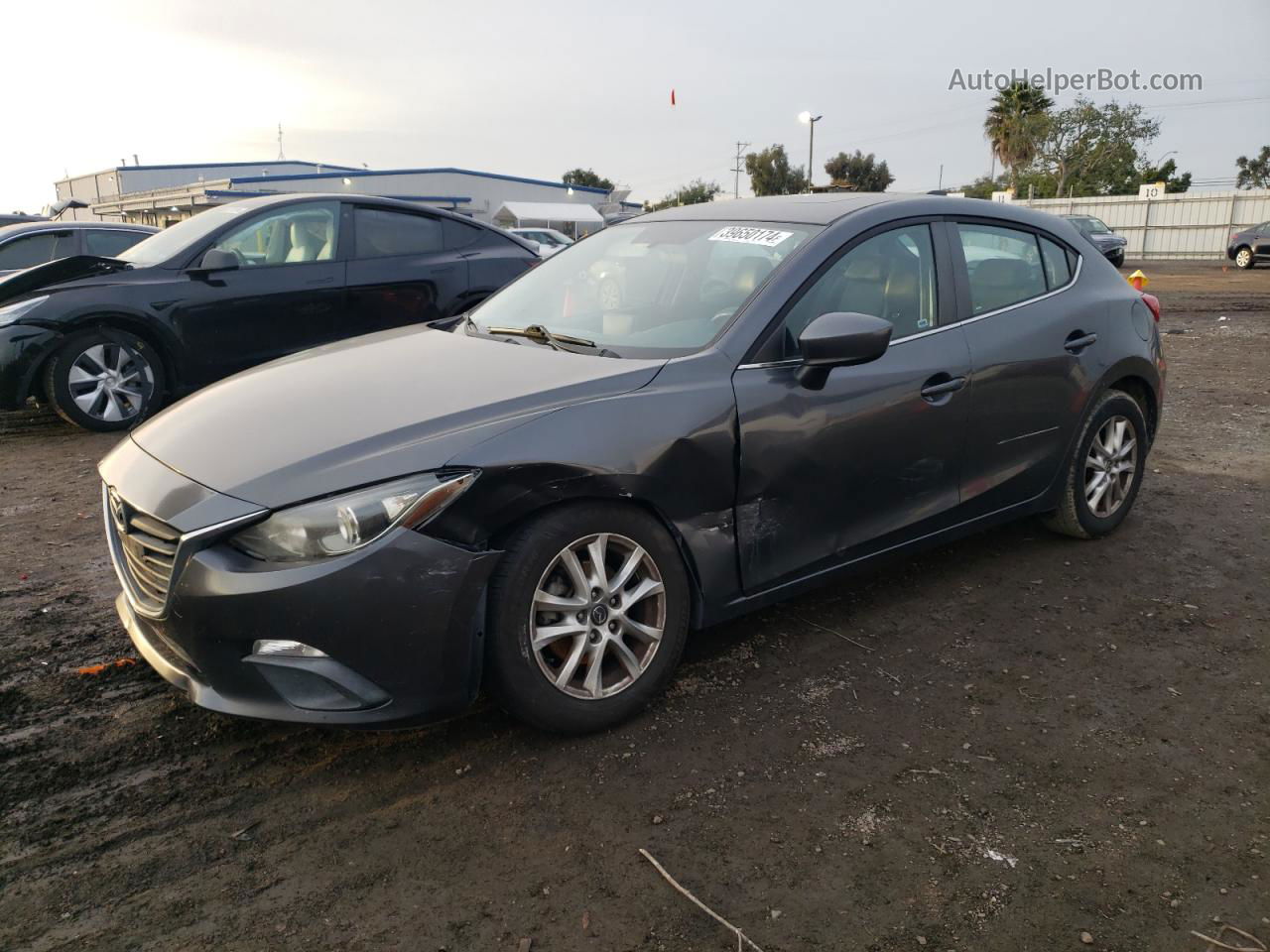 2014 Mazda 3 Grand Touring Серый vin: JM1BM1M78E1121287