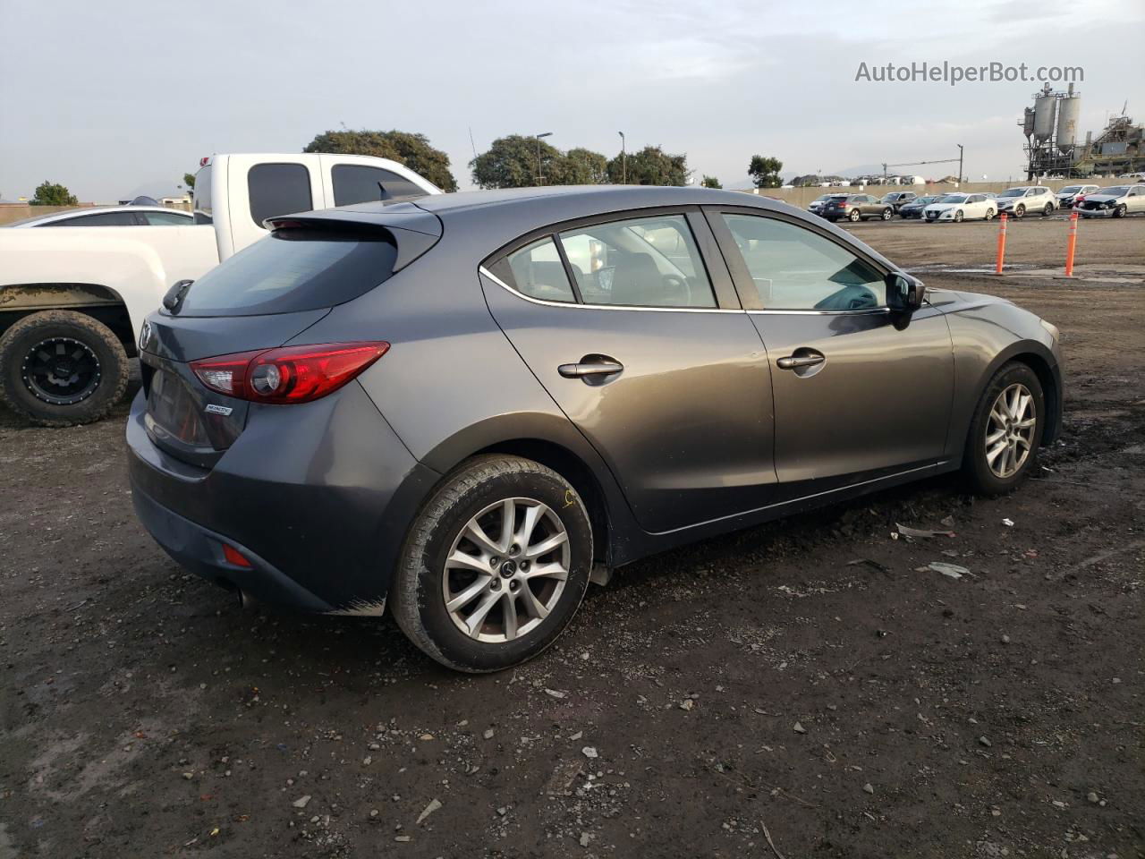 2014 Mazda 3 Grand Touring Gray vin: JM1BM1M78E1121287