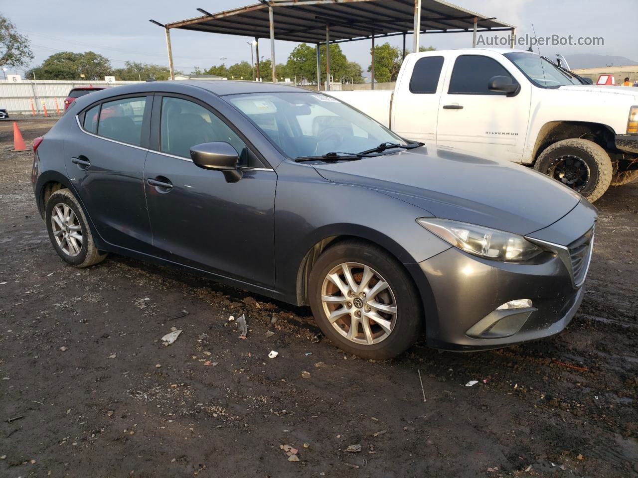 2014 Mazda 3 Grand Touring Серый vin: JM1BM1M78E1121287