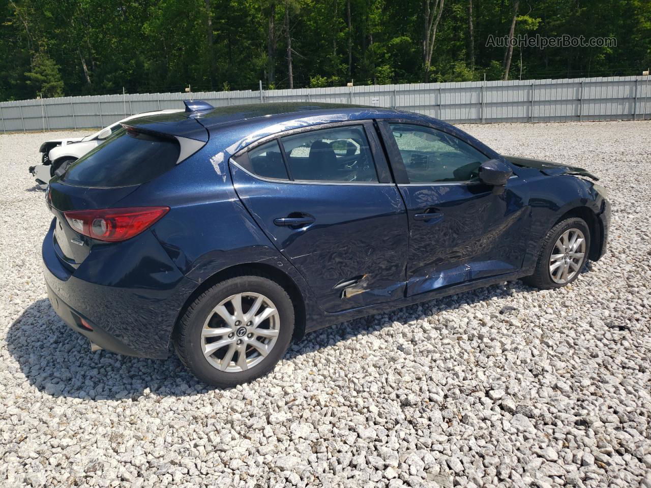 2014 Mazda 3 Grand Touring Blue vin: JM1BM1M78E1182719