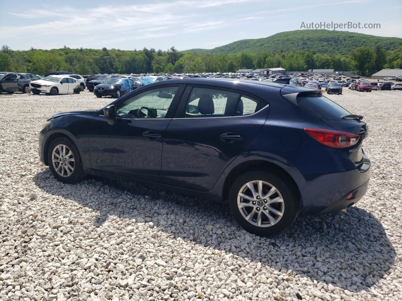 2014 Mazda 3 Grand Touring Blue vin: JM1BM1M78E1182719