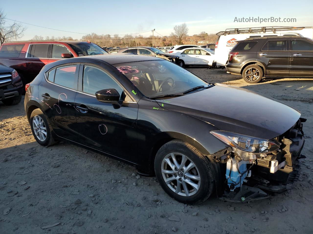 2014 Mazda 3 Grand Touring Black vin: JM1BM1M79E1168862