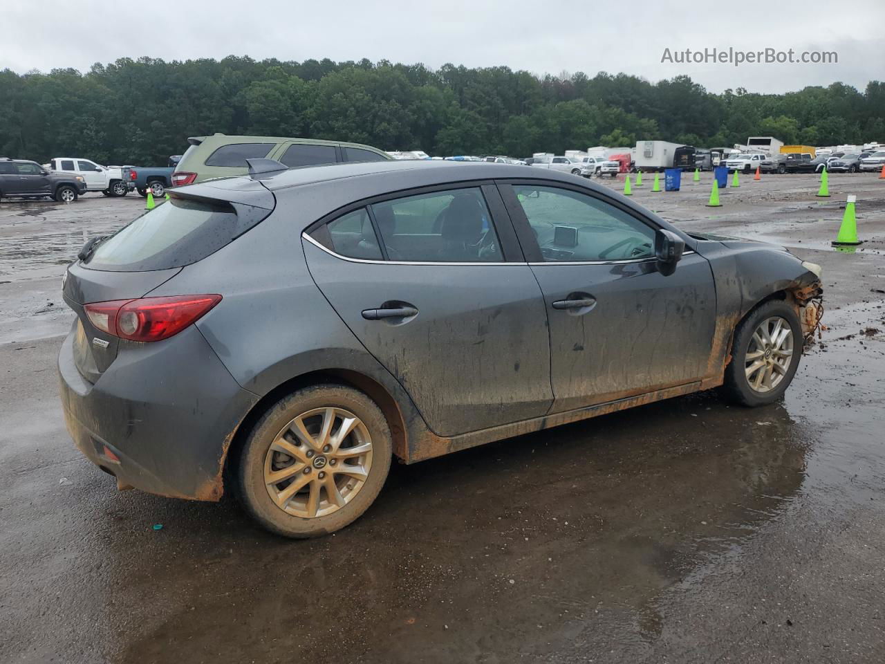 2015 Mazda 3 Grand Touring Gray vin: JM1BM1M79F1240628