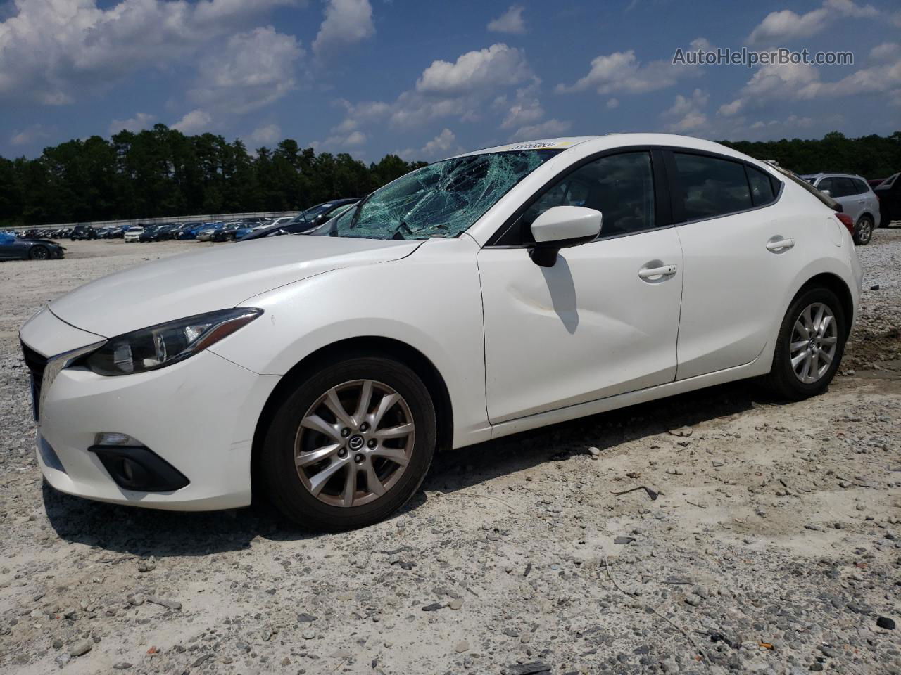 2016 Mazda 3 Touring White vin: JM1BM1M79G1307570