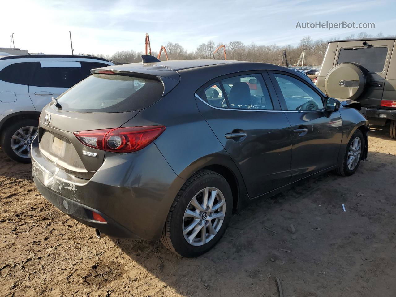 2014 Mazda 3 Grand Touring Gray vin: JM1BM1M7XE1101817