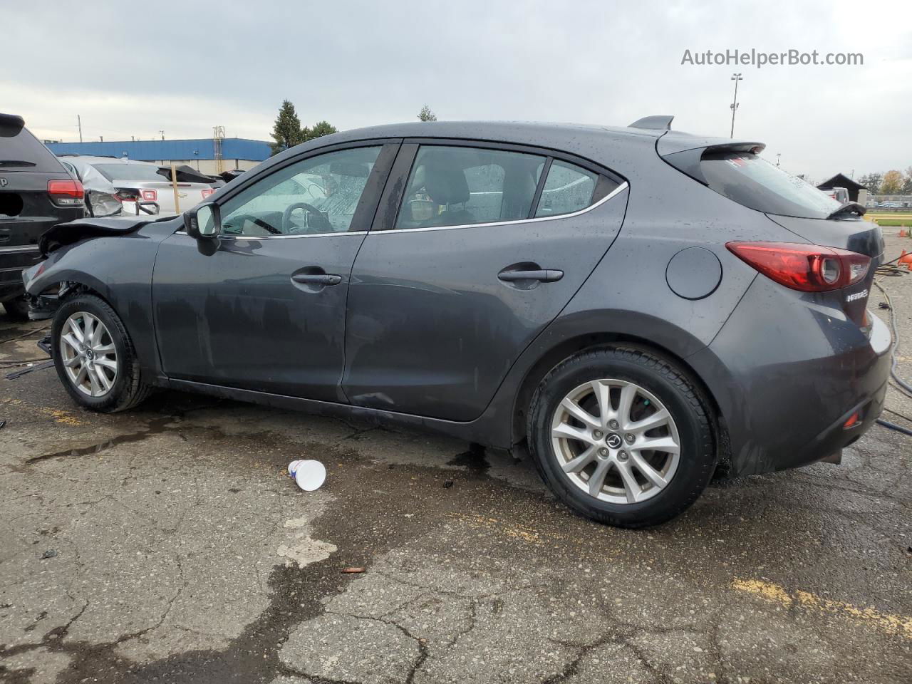 2014 Mazda 3 Grand Touring Gray vin: JM1BM1M7XE1122957