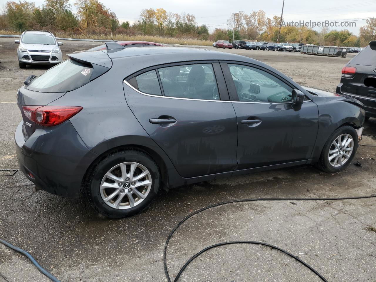 2014 Mazda 3 Grand Touring Gray vin: JM1BM1M7XE1122957