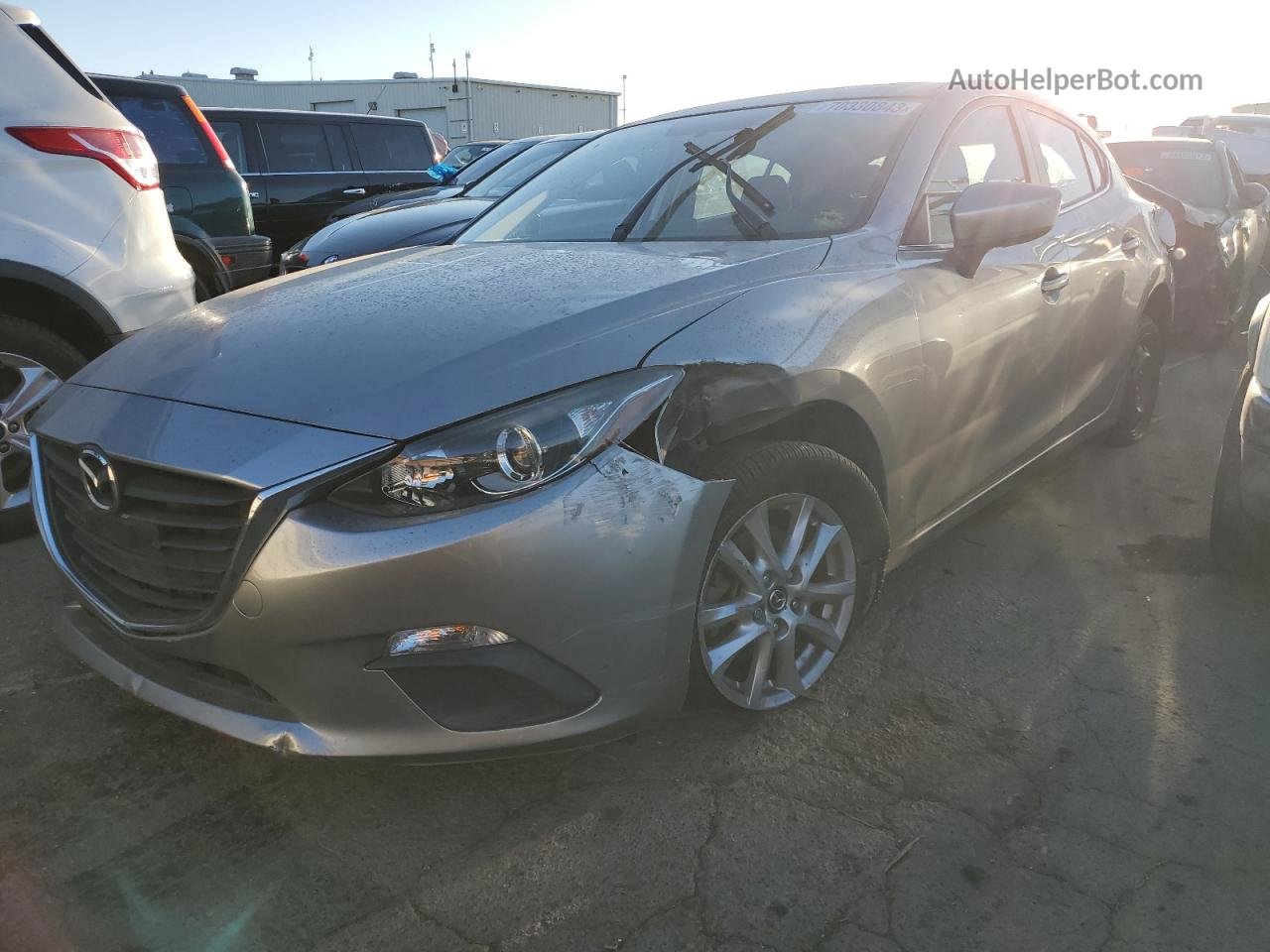 2014 Mazda 3 Grand Touring Silver vin: JM1BM1M7XE1190725