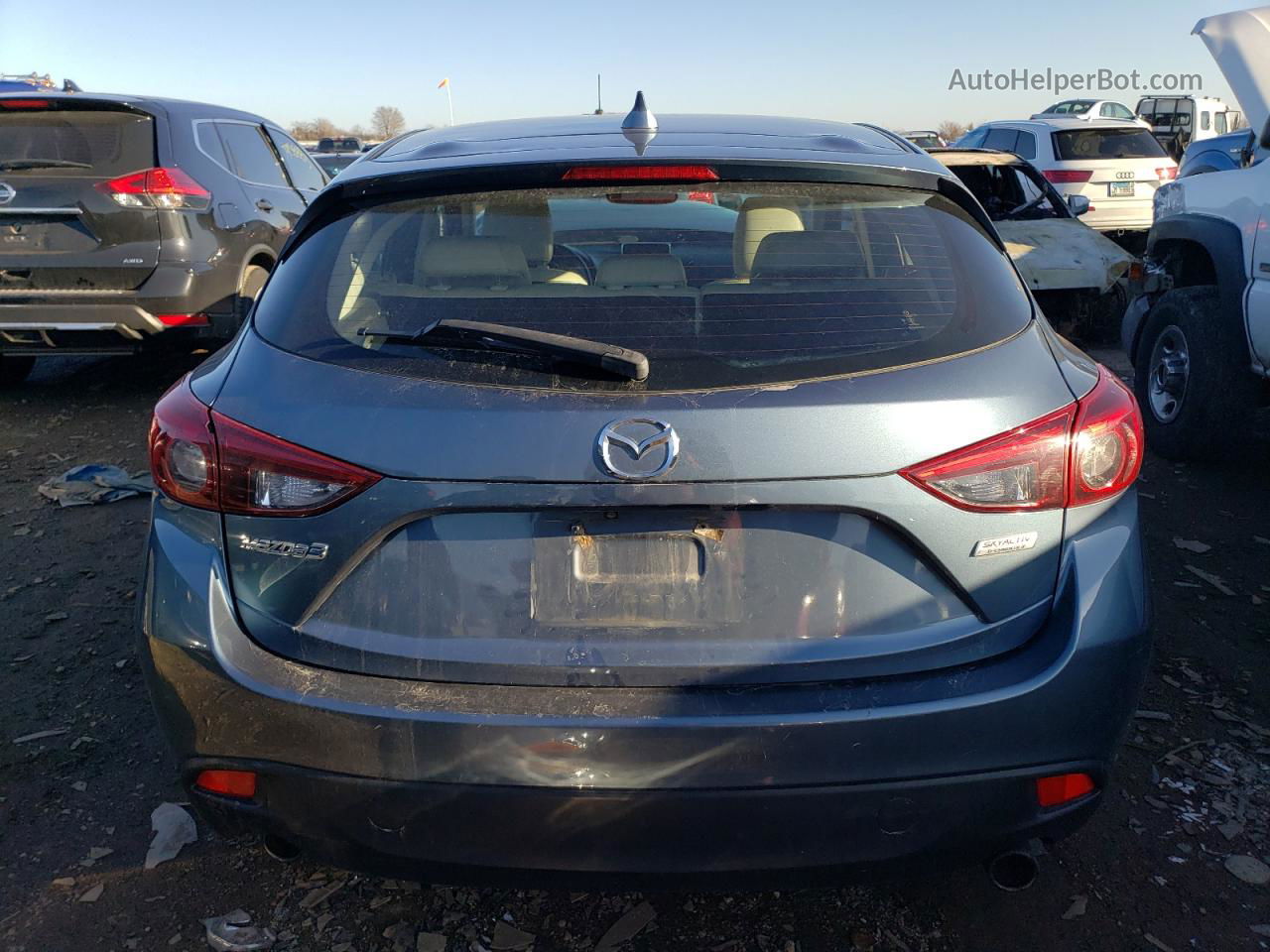 2016 Mazda 3 Grand Touring Синий vin: JM1BM1N31G1330045