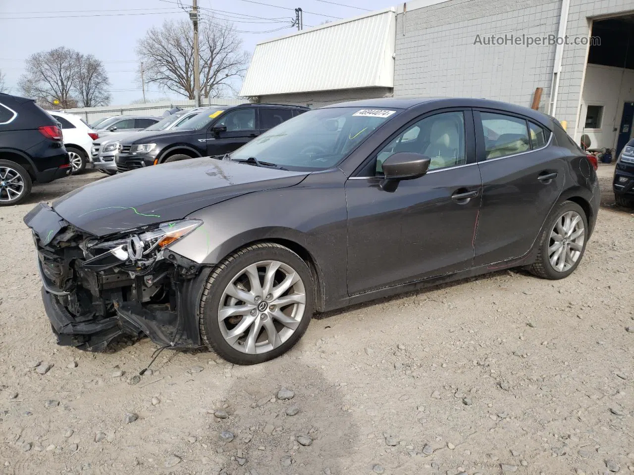 2016 Mazda 3 Grand Touring Gray vin: JM1BM1N33G1311027