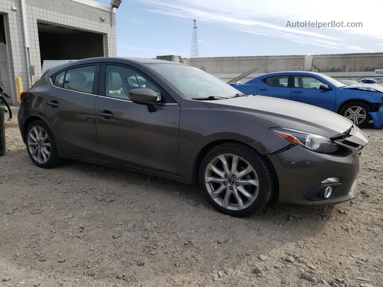 2016 Mazda 3 Grand Touring Gray vin: JM1BM1N33G1311027