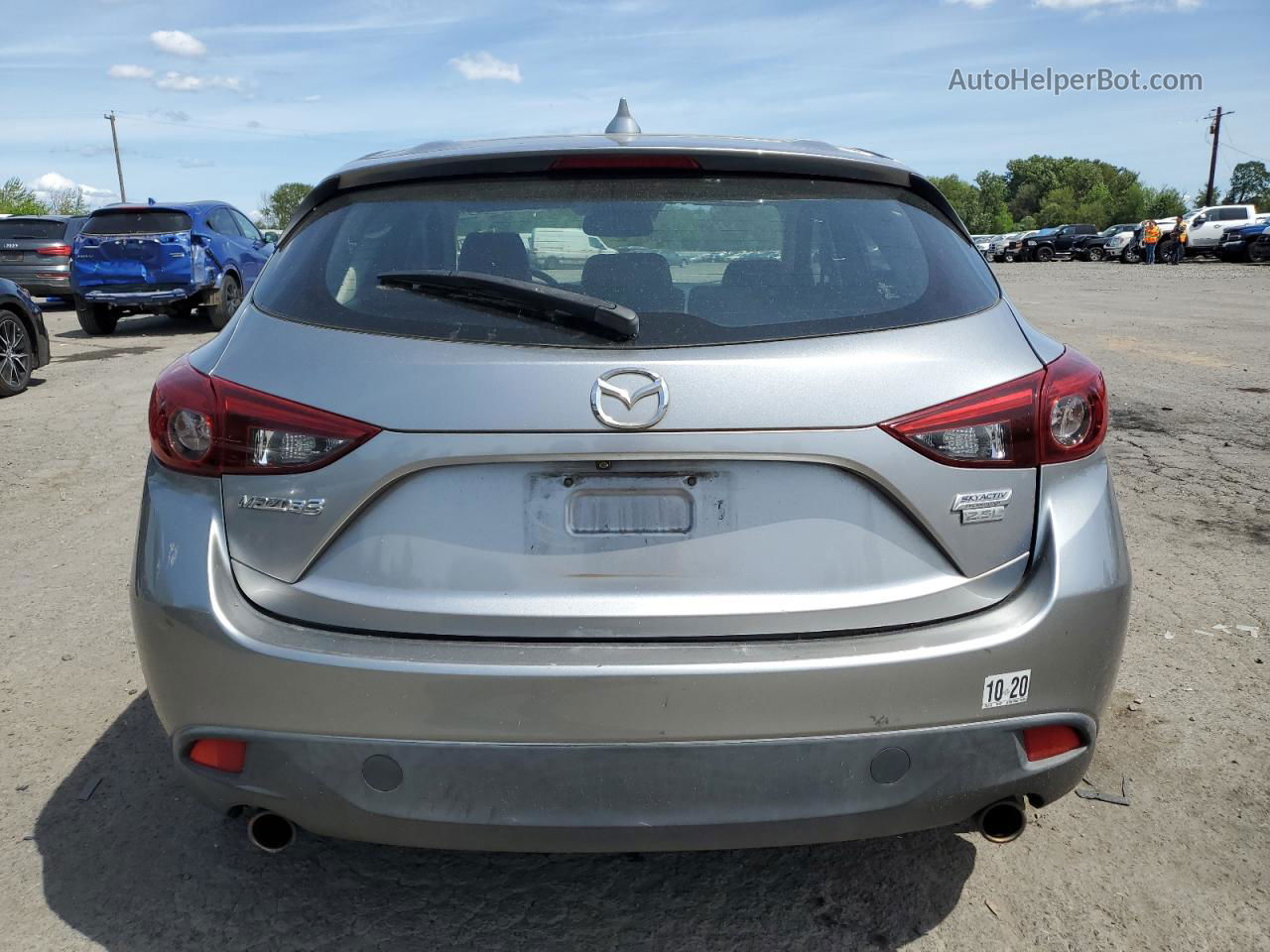 2016 Mazda 3 Grand Touring Silver vin: JM1BM1N36G1292022