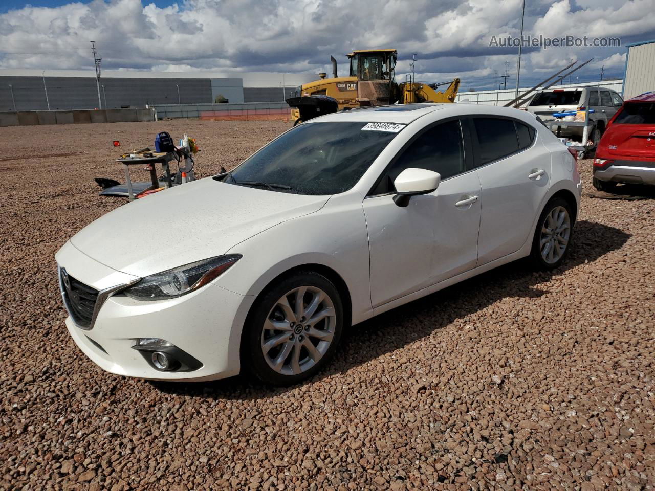 2016 Mazda 3 Grand Touring Белый vin: JM1BM1N3XG1340069