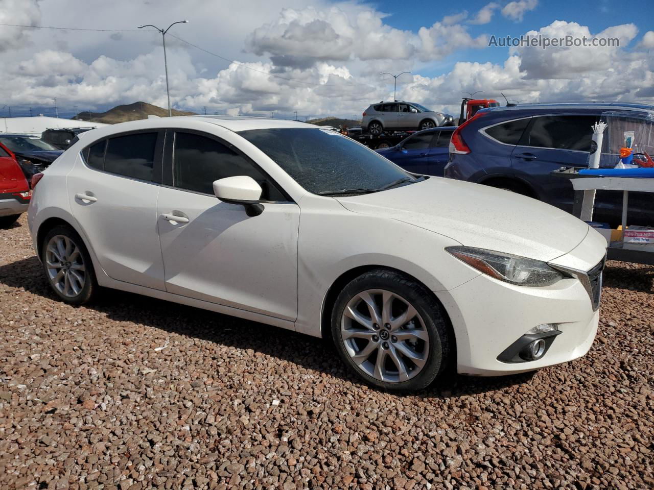 2016 Mazda 3 Grand Touring Белый vin: JM1BM1N3XG1340069