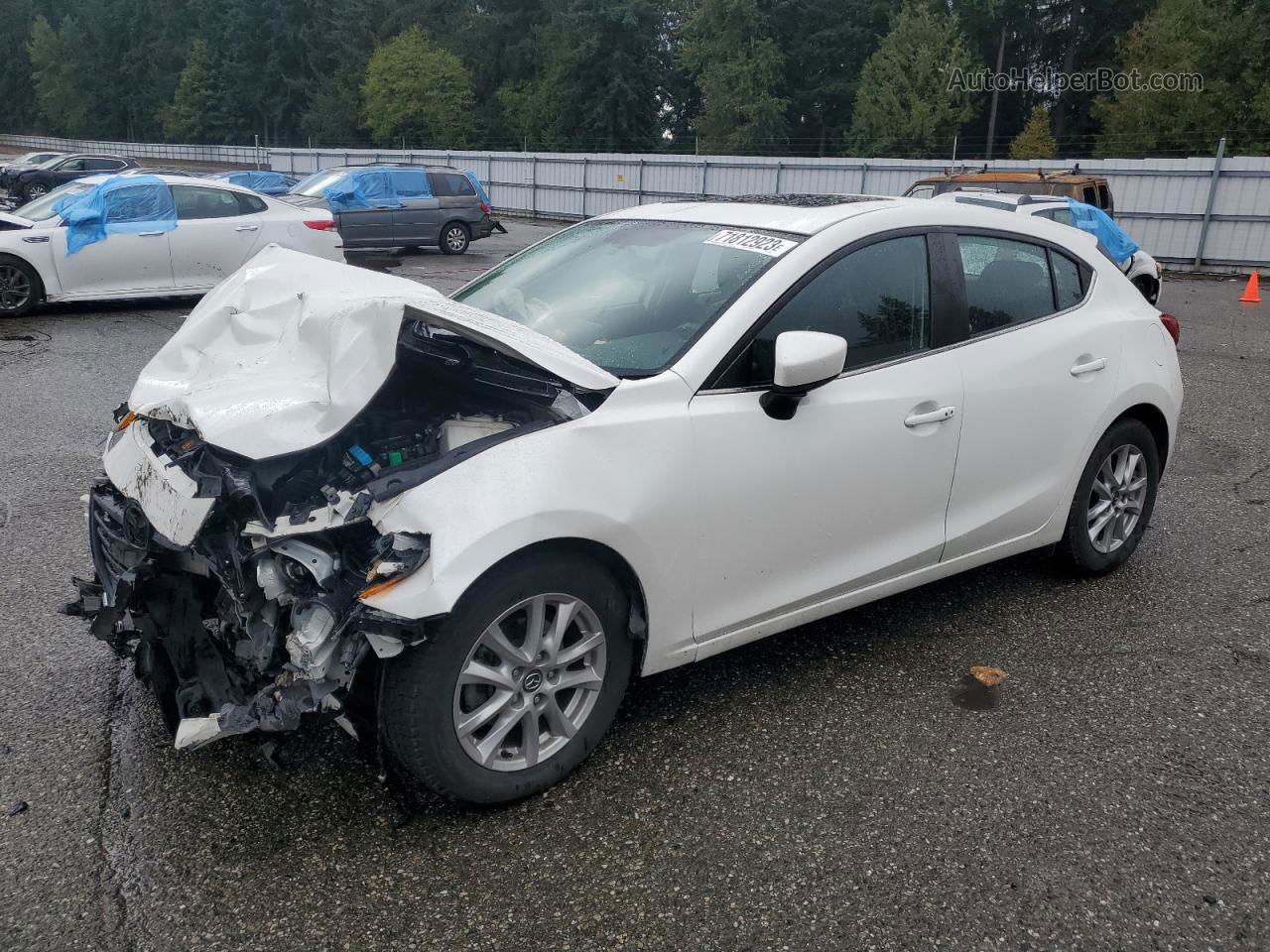 2016 Mazda 3 Grand Touring White vin: JM1BM1N75G1284531