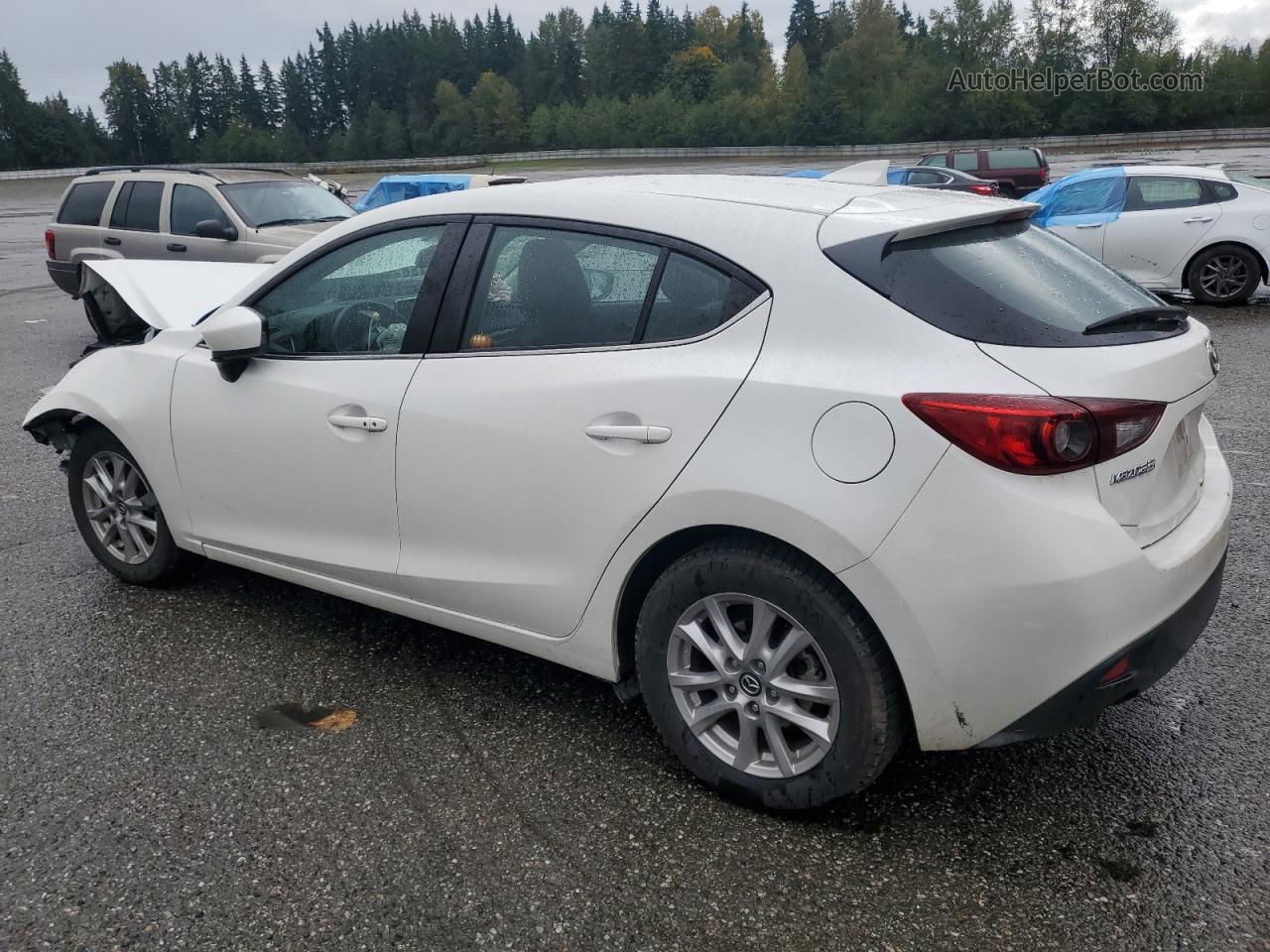 2016 Mazda 3 Grand Touring White vin: JM1BM1N75G1284531