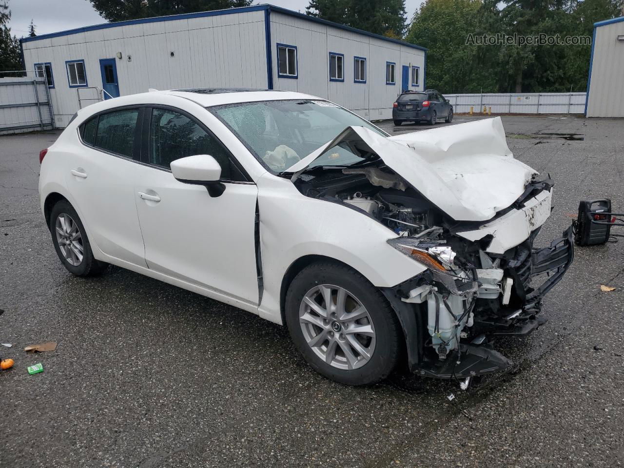 2016 Mazda 3 Grand Touring White vin: JM1BM1N75G1284531