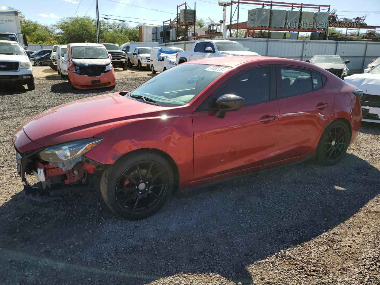 2014 Mazda 3 Sv Maroon vin: JM1BM1T70E1129529