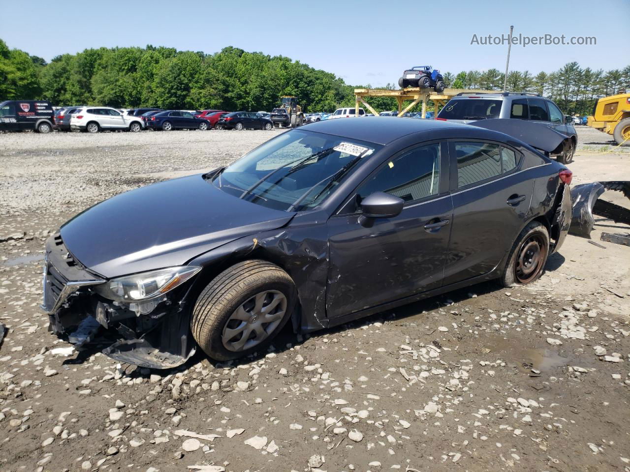 2016 Mazda 3 Sport Blue vin: JM1BM1T70G1298484