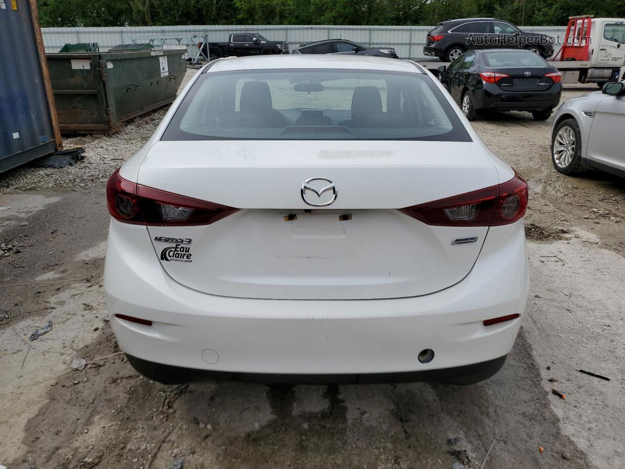 2016 Mazda 3 Sport White vin: JM1BM1T70G1312495