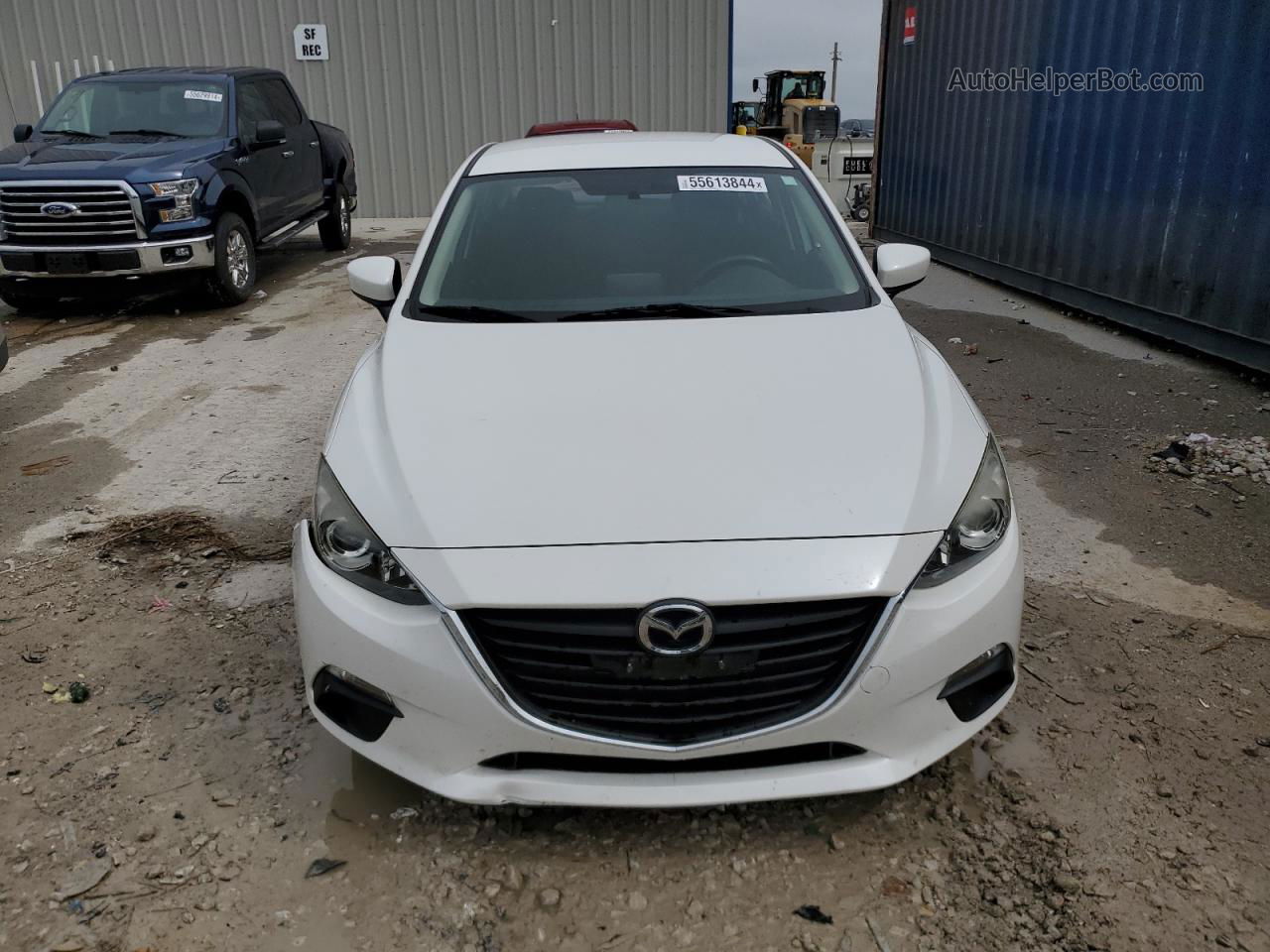 2016 Mazda 3 Sport White vin: JM1BM1T70G1312495