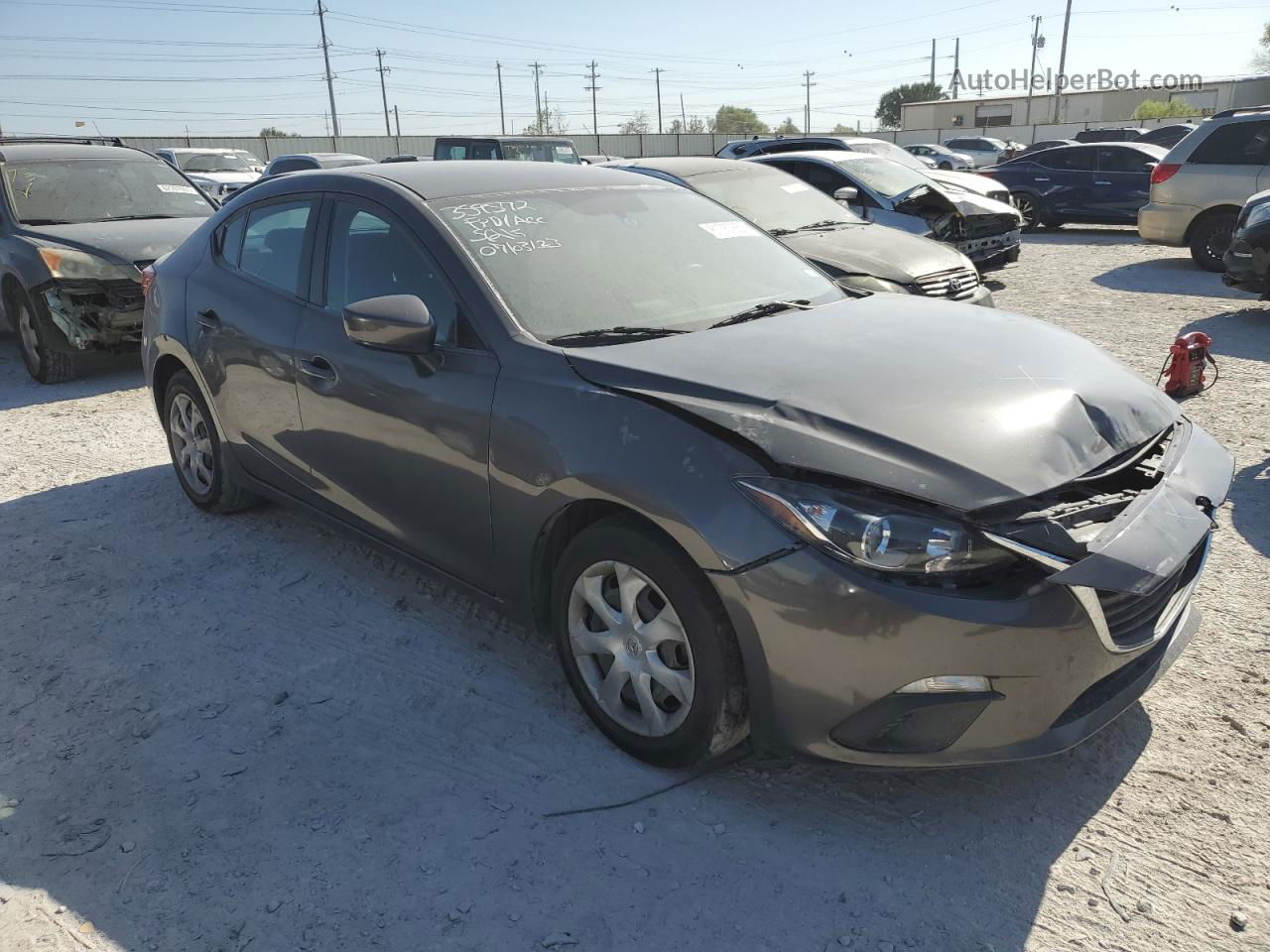 2015 Mazda 3 Sv Gray vin: JM1BM1T71F1274032