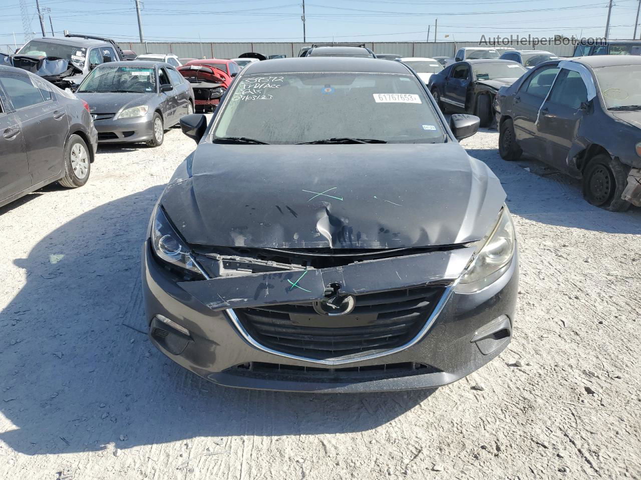 2015 Mazda 3 Sv Gray vin: JM1BM1T71F1274032