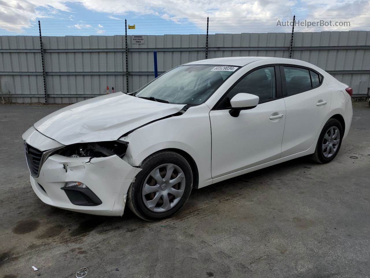 2016 Mazda 3 Sport White vin: JM1BM1T72G1310165