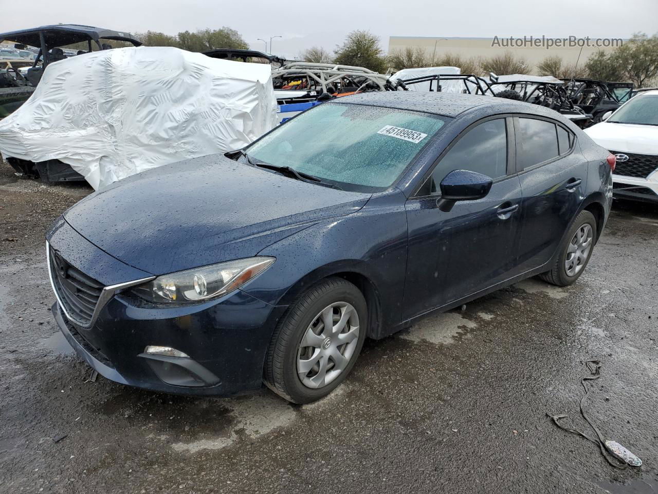 2016 Mazda 3 Sport Blue vin: JM1BM1T72G1345322