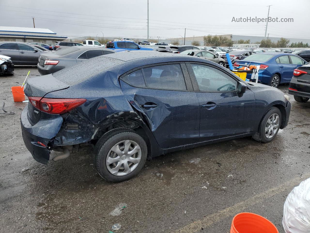 2016 Mazda 3 Sport Blue vin: JM1BM1T72G1345322