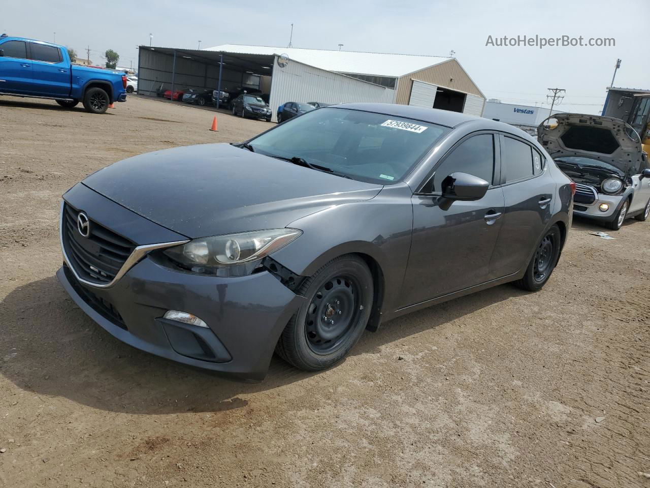 2016 Mazda 3 Sport Gray vin: JM1BM1T73G1290637