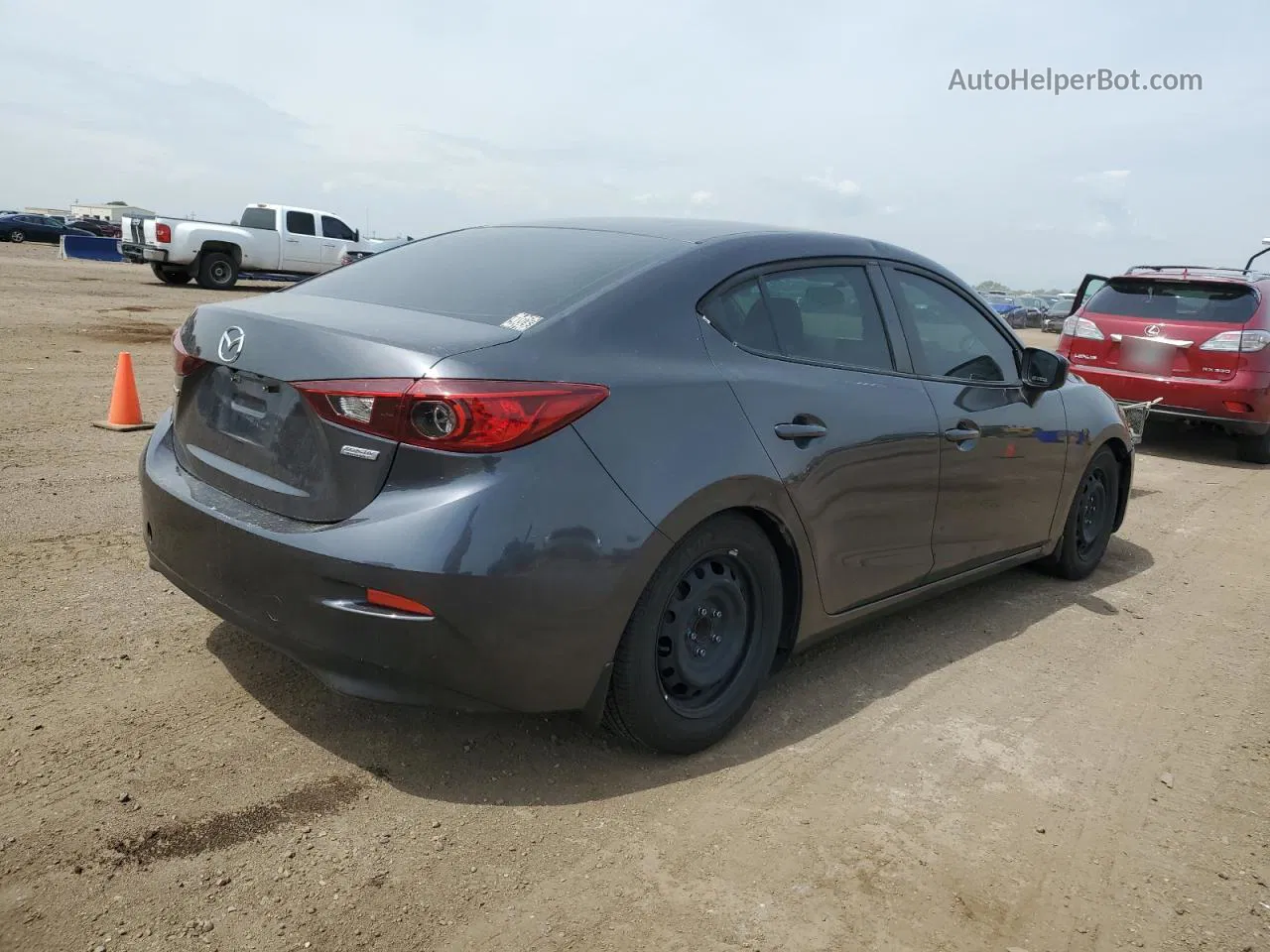 2016 Mazda 3 Sport Gray vin: JM1BM1T73G1290637