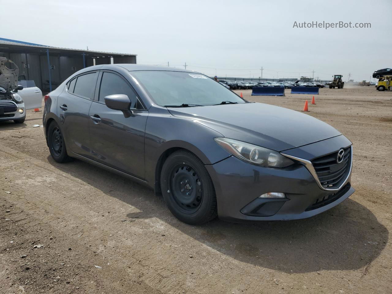 2016 Mazda 3 Sport Gray vin: JM1BM1T73G1290637