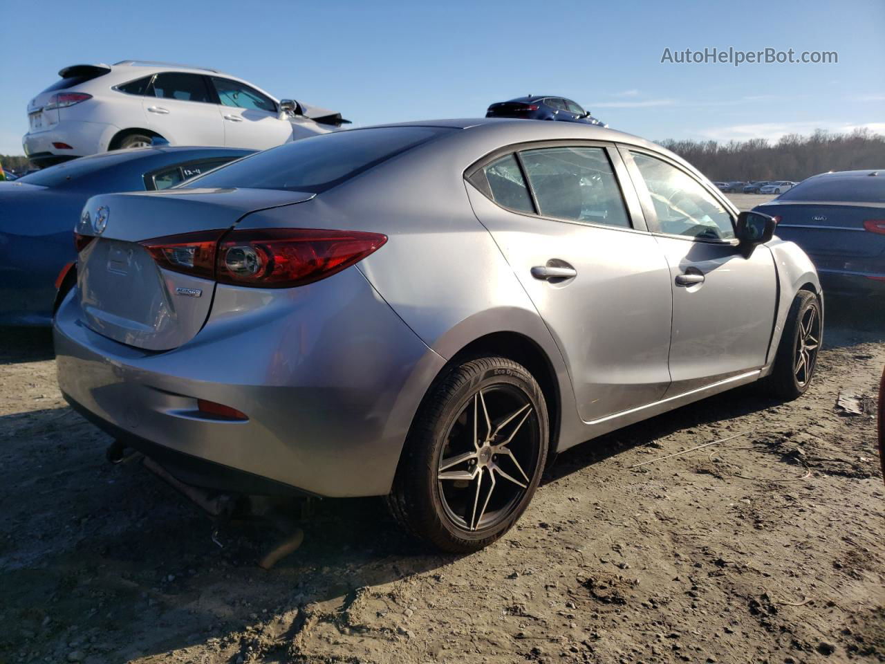 2014 Mazda 3 Sv Серый vin: JM1BM1T74E1123863