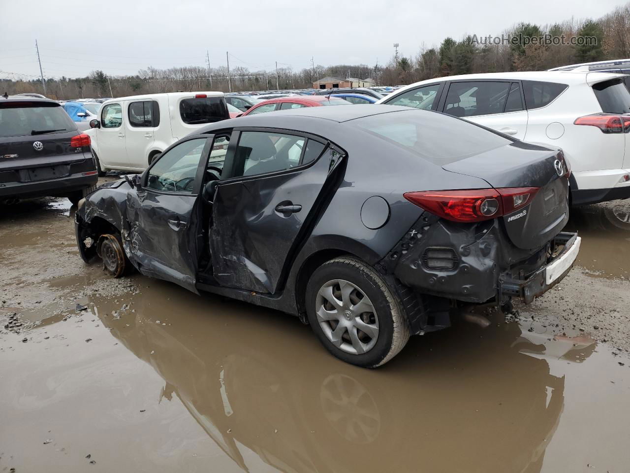 2014 Mazda 3 Sv Gray vin: JM1BM1T74E1169208