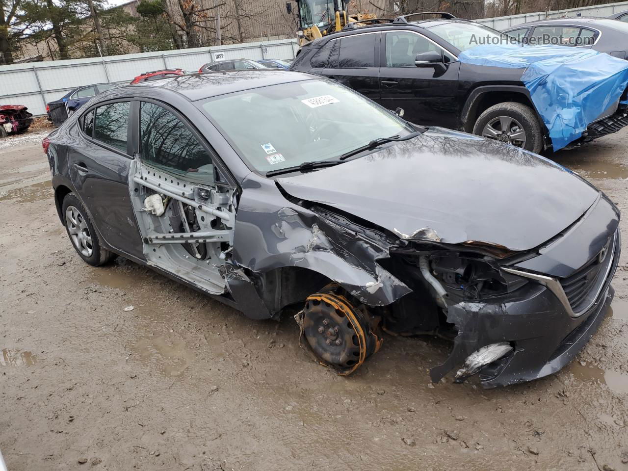 2014 Mazda 3 Sv Gray vin: JM1BM1T74E1169208