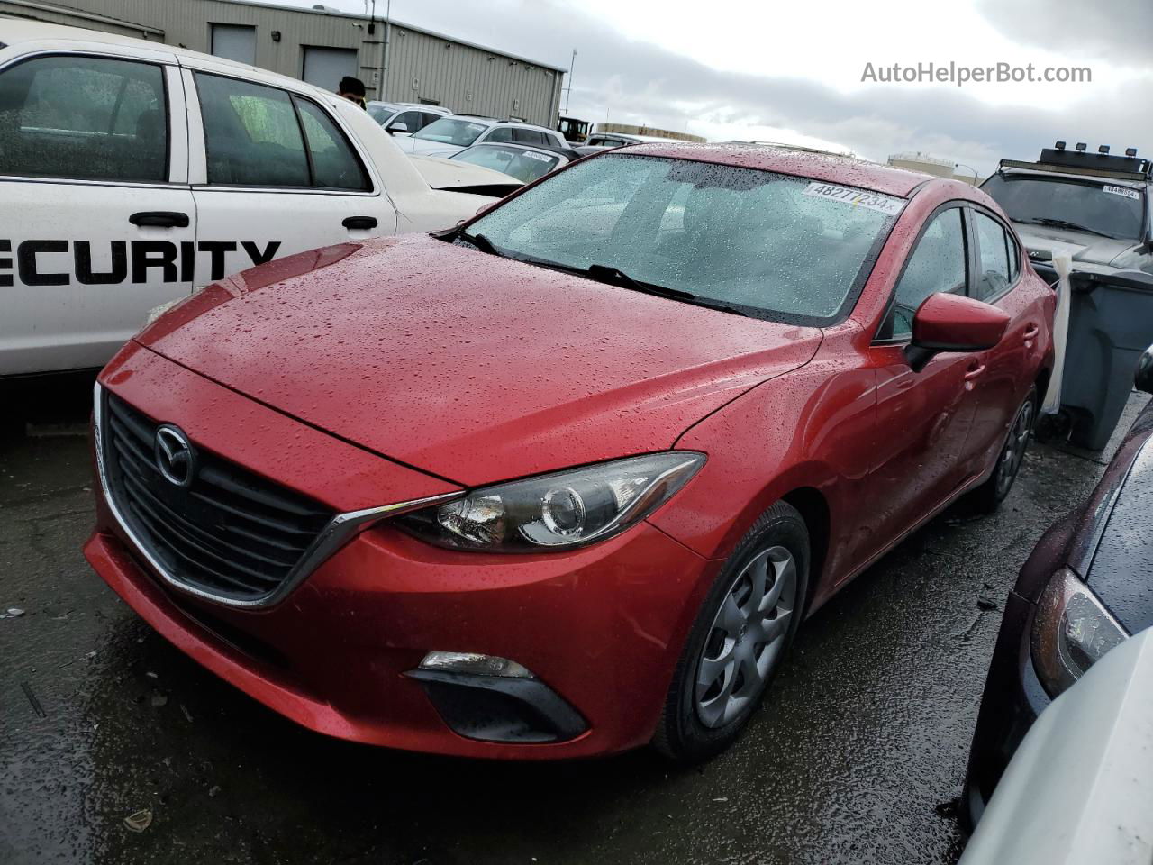 2016 Mazda 3 Sport Красный vin: JM1BM1T74G1278982