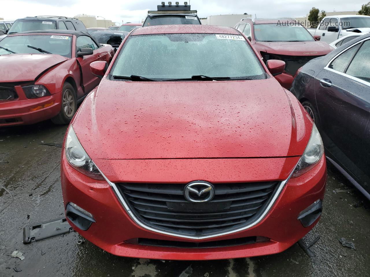 2016 Mazda 3 Sport Red vin: JM1BM1T74G1278982