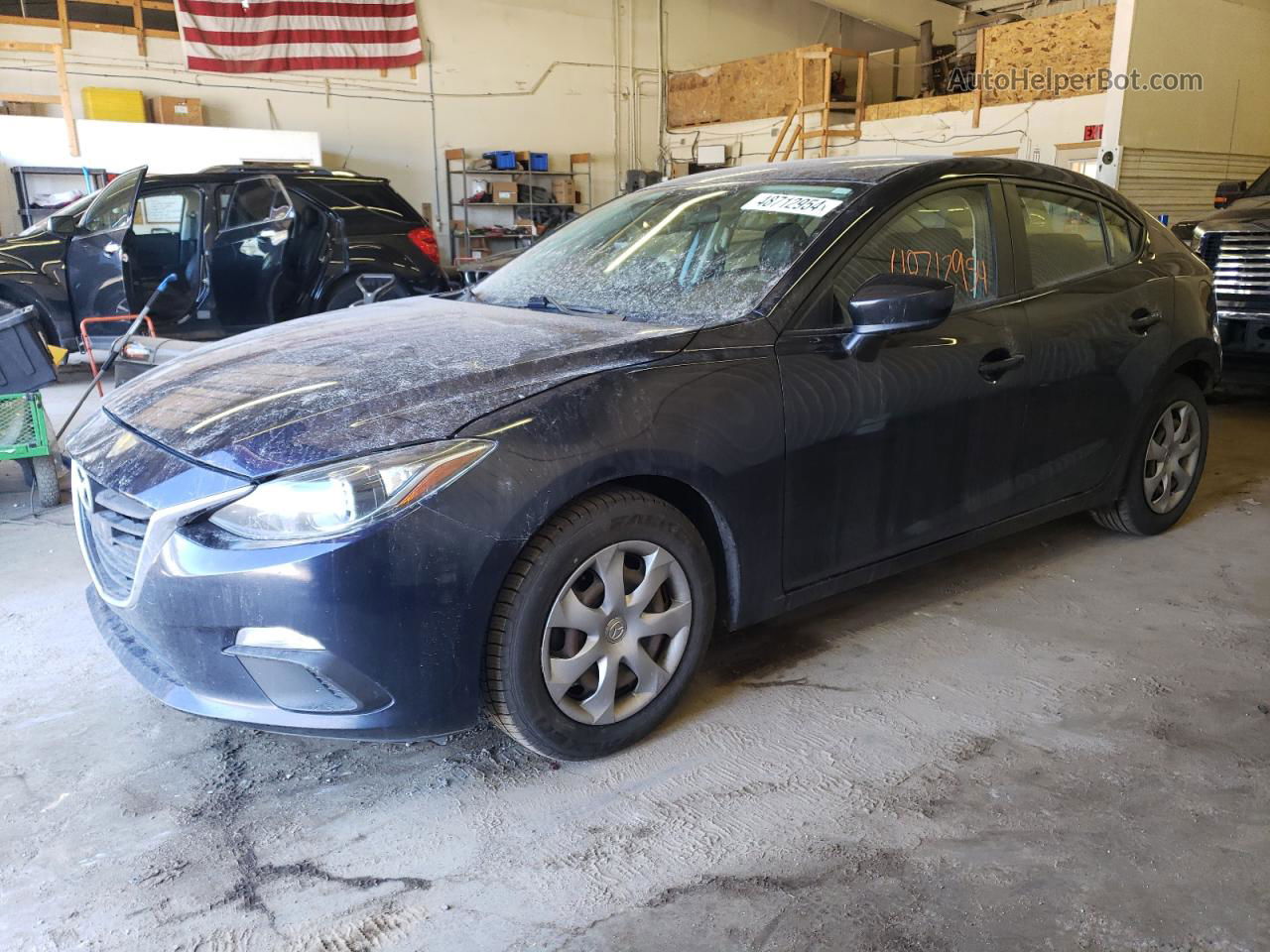 2014 Mazda 3 Sv Blue vin: JM1BM1T75E1163269