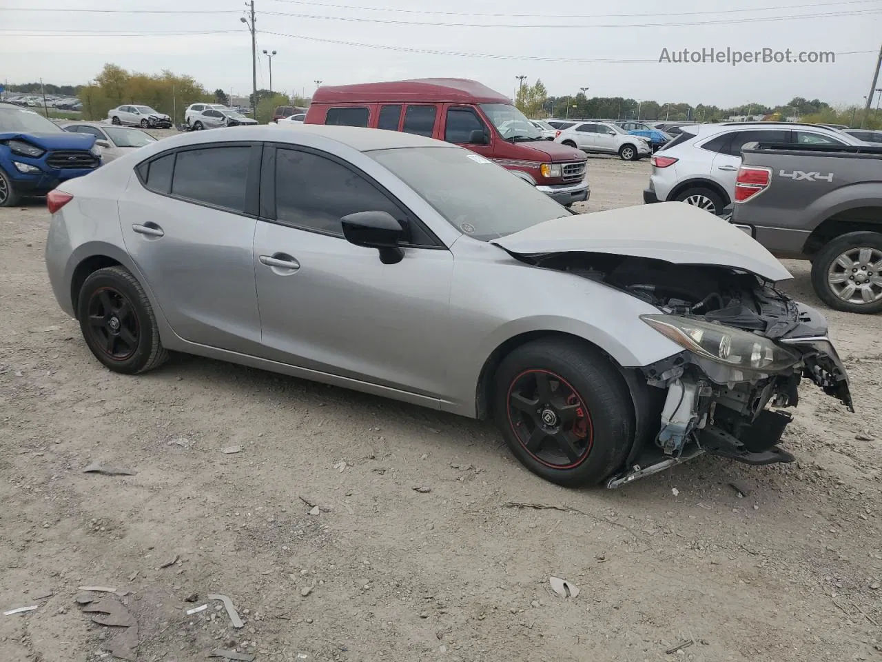 2014 Mazda 3 Sv Gray vin: JM1BM1T75E1163689