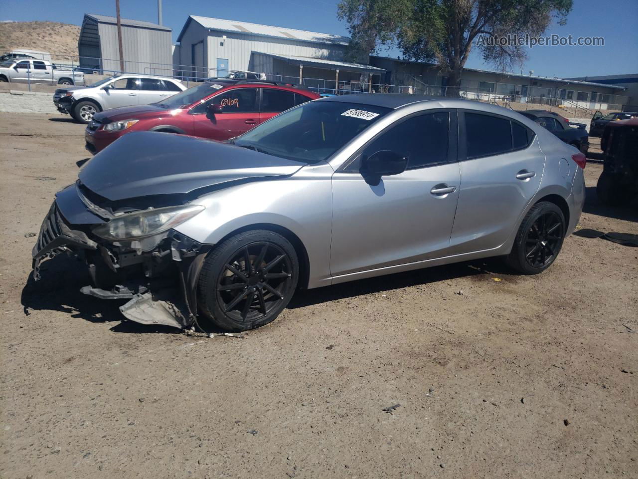 2015 Mazda 3 Sv Silver vin: JM1BM1T75F1272493